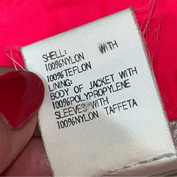 ASICS GoreTex 90s JACKET GRAY blue PINK ZIP UP nylon Windbreaker Golf Rain MEN L - Picture 13 of 16